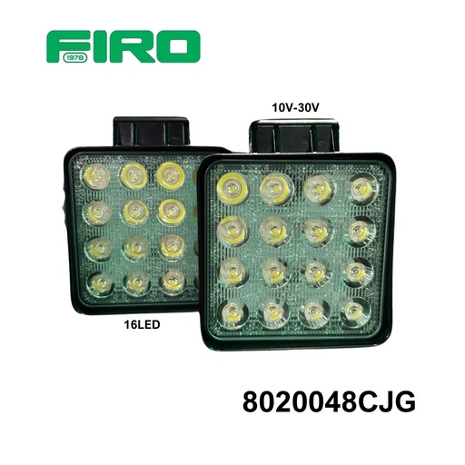 [8020048CJG] FARO CUAD JGO.4"X4" 10V-30V 48W 16 LED BCO 30?=8020027CD
