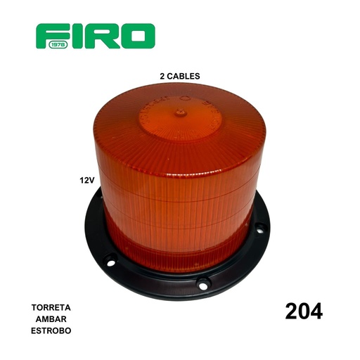 [204] TORRETA  LED AMBAR 12V MICA AMBAR ESTROBO PCB = 204+ 205A 205A+