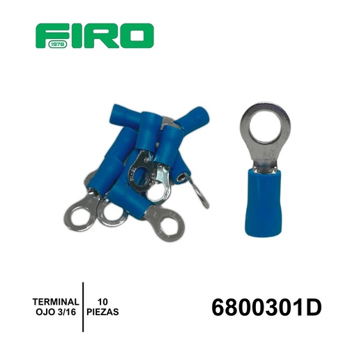 [6800301D] TERMINAL AZUL OJO 3/16  14-16 (10 PZS)