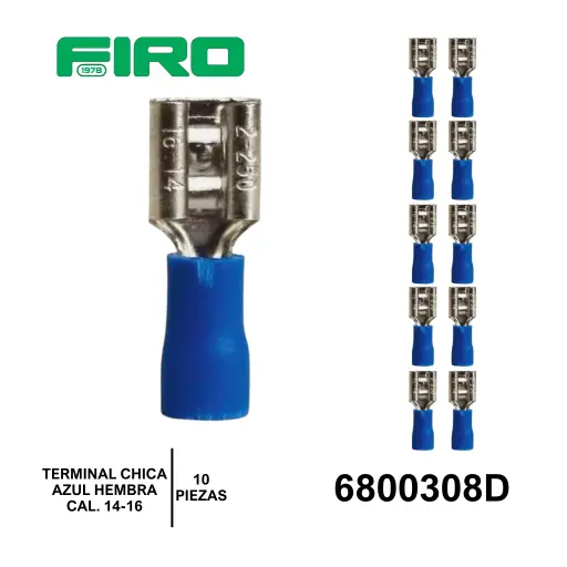 [6800308D] TERMINAL AZUL ENCHUFE O HEMBRA CHICA 14-16 (10 PZS)=6800308