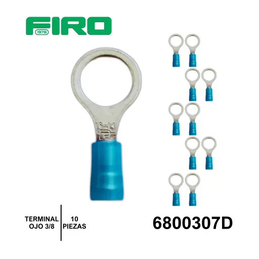 [6800307D] TERMINAL AZUL OJO 3/8 (10 PZS)