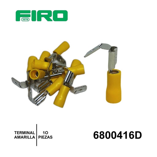 [6800416D] TERMINAL AMARILLA HEMBRA MACHO (10 PZS)
