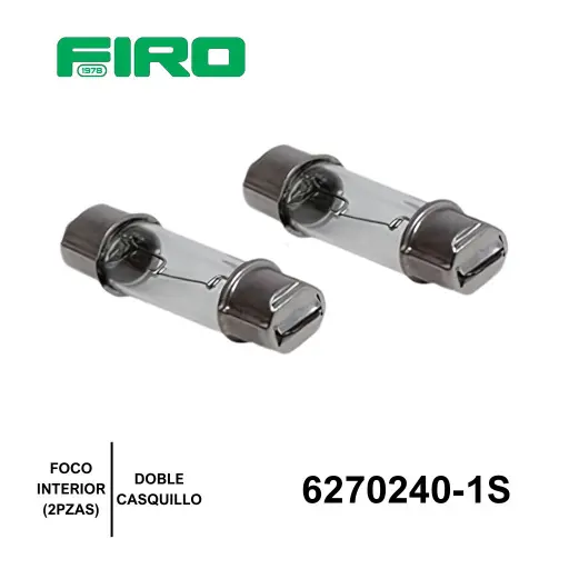 [6270240-1S] FOCO INTERIOR DOBLE CASQUILLO ((2 PZS)) SYLVANIA =6270240