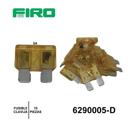[6290005-D] FUSIBLE CLAVIJA  5A. 10 PIEZAS