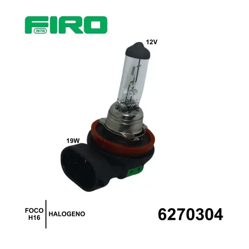 [6270304] FOCO H16 12V 19W   HALOGENO PGJ19-3