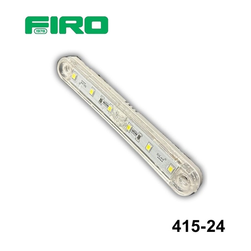 [415-24] LUZ PLANA 24V. 4.5" X 5/8" 6 LED BLANCOS