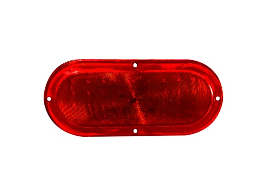 [66M] LUZ PLANA 6" 12V/24V 36 LED ROJO OVALADO MULTIVOLTAJE =66MST
