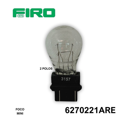 [6270221ARE] FOCO 3157 BLANCO 2 POLOS (TRANSPARENTE)=6270220