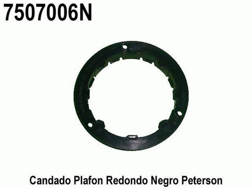 [7507006N] CANDADO PLAFON REDONDO ((4" )) NEGRO S/LOGO
