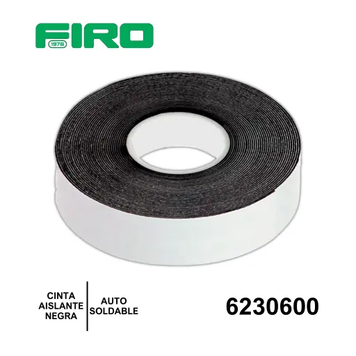 [6230600] CINTA AISLANTE NEGRA HULE EPR AUTOSOLDABLE 80?/130? CENTIGRADOS