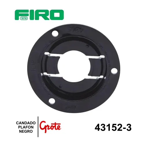 [43152-3] CANDADO PLAFON 2P GROTE NEGRO POLICARBON******