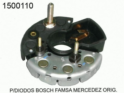 [1500110] P/DIODOS BOSCH FAMSA MERCEDEZ 12V 55AP/ALT 1010133=1500108
