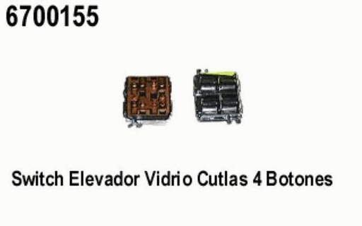 [6700155] SWITCH INTERRUPTOR ELEVADOR VIDRIO CHEV CUTLASS 4 BO