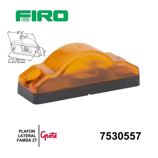 [7530557] PLAFON LATERAL FAMSA AMBAR 2T GROTE.