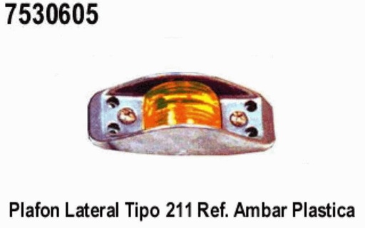 [7530605] PLAFON LATERAL 211 REF. PLAST. AMBAR .
