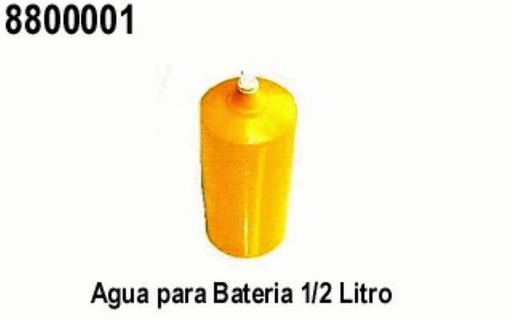 [8800001] AGUA BATERIA 1/2 LITRO .=8800001R