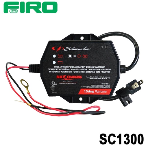 [SC1300] CARGADOR BATERIAS DE 1.5A 12V 1.5A AUTOMATICO MANTENIMIENTO