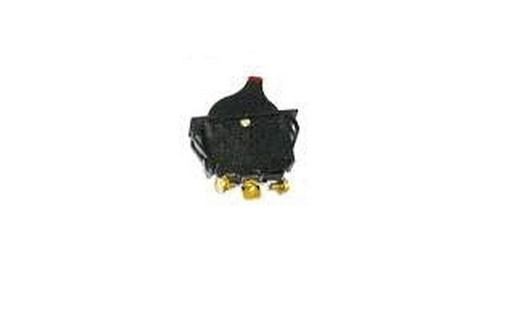 [6700010A] SWITCH INTERRUPTOR 1 PASO 3 TER. TECLA ILUMINADO LUZ AMBAR  NEG