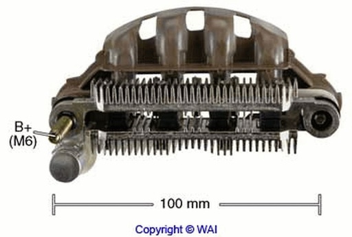 [1500653REG] RECTIFICADOR MITSUBISHI 12V 110A FORD MERCURY 89-95 IMR10040