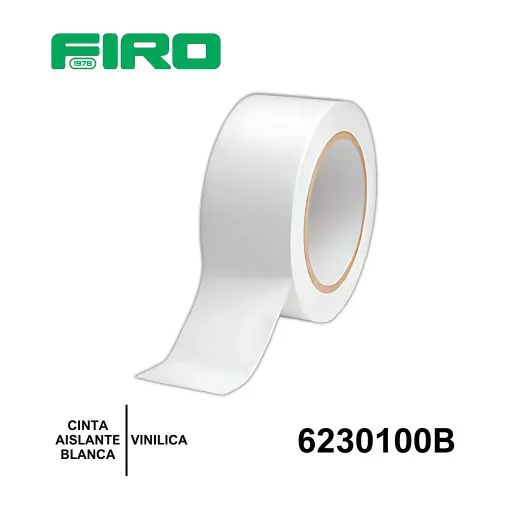 [6230100B] CINTA AISLANTE VINILICA BLANCA 1PZ