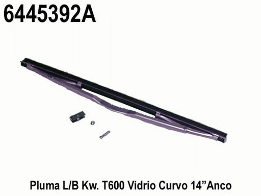 [6445392A] PLUMA L/B KW T600 VIDRIO CURVO 14ANCO