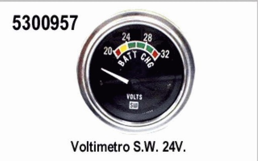 [5300957] VOLTIMETRO 24V SW  STEWART WARNER