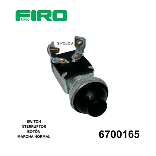 [6700165] SWITCH INTERRUPTOR BOTON MARCHA NORMAL 2 POLOS=6700169****=6700168