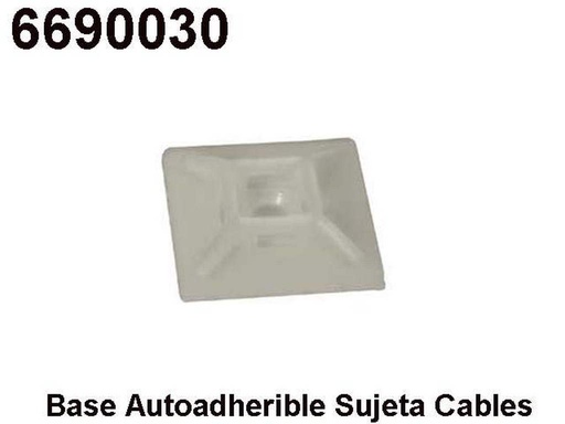 [6690030] SOPORTE BASE AUTOADHERIBLE 3/4" CUADRADA P/SUJETA CABLES