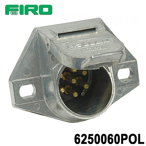 [6250060POL] CONECTOR HEMBRA 7 LINEAS 6-24V 40A POLLAK METALICO =6250060