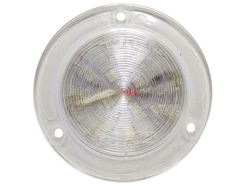 [28] #28 LUZ PLANA 2.5" 12V 12 LED AZUL MICA AZUL CIRCULAR