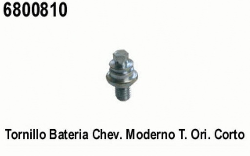 [6800810] TORNILLO BATERIA CHEV. MOD. T/ORIG.CORTO