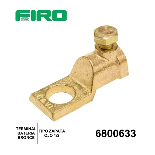 [6800633] TERMINAL BATERIA BRONCE TIPO ZAPATA REF. OJO 1/2 ****