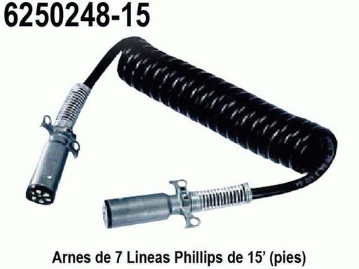 [6250248-15] ARNES  7 LINEAS 15 PIES NEGRO PHILLIPS