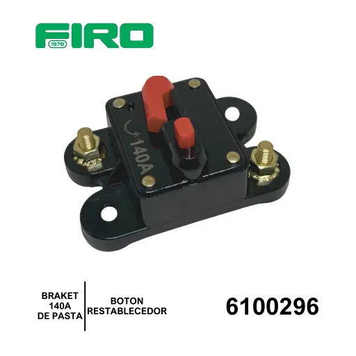 [6100296] BRAKET 140A PASTA CON BOTON RESTABLECEDOR