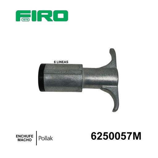 [6250057M] ENCHUFE O CONECTOR 6 LINEAS MACHO POLLAK ENCHUFE=059+4