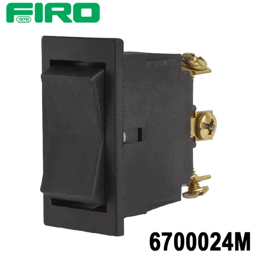 [6700024M] SWITCH INTERRUPTOR 2 PASOS 3 TORNILLO TECLA NEGRA momentaneo