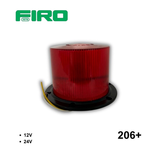 [206+] TORRETA  LED ROJO 12V/24V MICA ROJA ESTROBO PCB = 206 205R