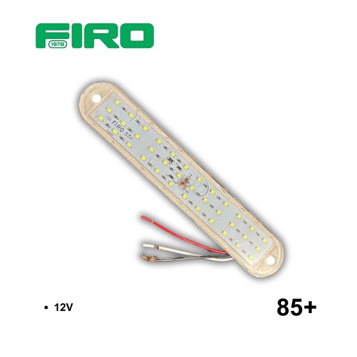 [85+] LUZ PLANA 9" 12V 36 LED BLANCO OVALADO 3 CABLES ALTA/BAJA