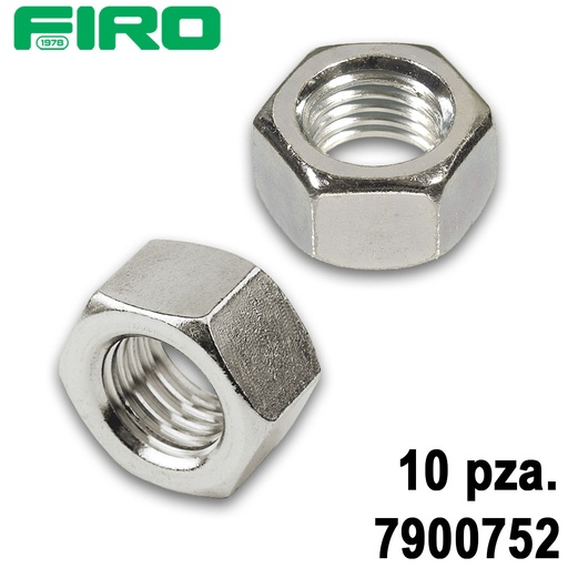 [7900752] TUERCA HEX 3/8 ROSCA STD GALVANIZADA (10PZAS) P/BATERIA TORNILLO