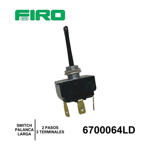 [6700064LD] SWITCH INTERRUPTOR 2 PASOS 3 TER PALANCA LARGA