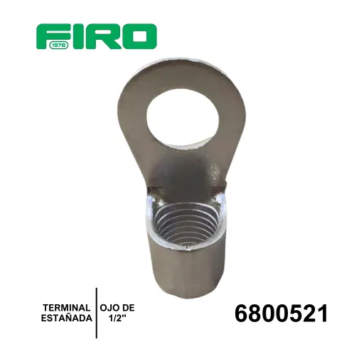 [6800521] TERMINAL ESTAÐADA C-2 AWG DE OJO 1/2"