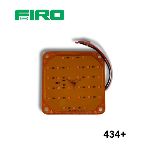 [434+] LUZ PLANA 4" 30 LED 12V CUADRADA PCB 10X10CM AMBAR=434M