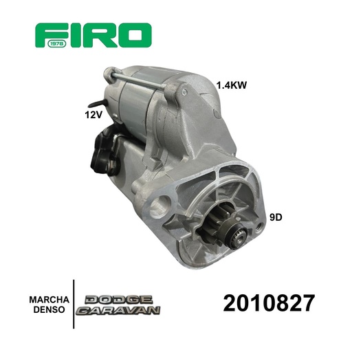 [2010827] MARCHA DENSO 12V 9D CW 1.4KW OSGR DODGE CARAVAN VOYAGER
