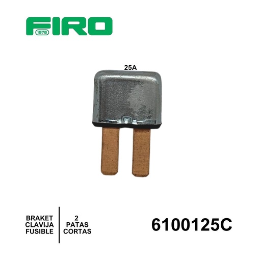 [6100125C] BRAKET  25A. CLAVIJA FUSIBLE PATA CORTAS =6100125
