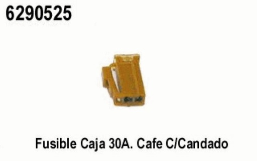 [6290525] FUSIBLE MICROMINIATURA 2LGT  25A AMARILLO 10 PZS