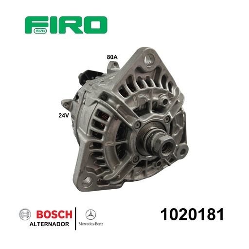 [1020181] ALTERNADOR 24V 80A BOSCH CAMIONES MERCEDES
