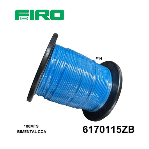 [6170115ZB] CABLE PLASTICO # 14 POR (100) MTS. ROLLO AZUL ((BIMETAL CCA))