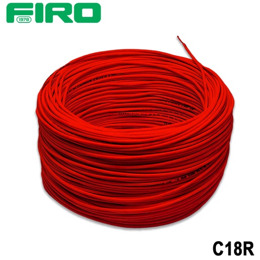 [C18R] CABLE PLASTICO # 18 POR (100) MTS. ROLLO ROJO AWG ((FABRICA))
