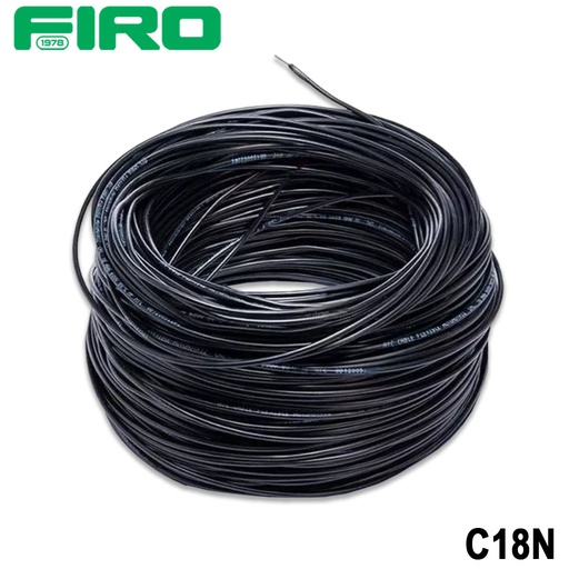 [C18N] CABLE PLASTICO # 18 POR (100) MTS. ROLLO NEGRO AWG ((FABRICA))