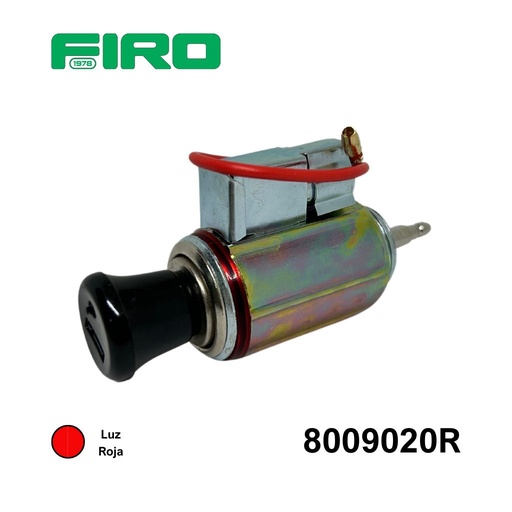 [8009020R] ENCENDEDOR CIGARRO COMPLETO LUZ ROJO =8009005
